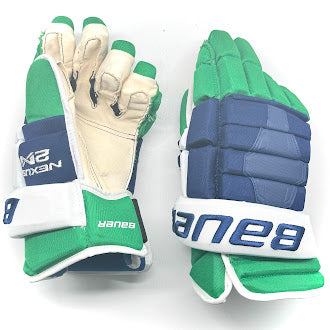 Bauer Nexus 2N - Gant NHL Pro Stock d'occasion - Jordan Staal (bleu/vert/blanc)